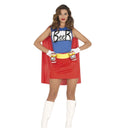 Disfraz de Beerwoman para chica con vestido y capa