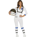 Disfraz de astronauta para chica con mono espacial blanco ideal para Carnaval y fiestas temáticas