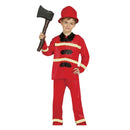 Disfraz de bombero para niño con chaqueta gorro y pantalón