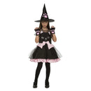 Disfraz Bruja Gatito infantil con sombrero, vestido y mitones