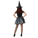 Mujer con disfraz bruja malvada para Halloween