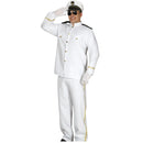 Disfraz de capitán de crucero para adulto con chaqueta, gorra y pantalón elegante de estilo marinero