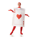 Disfraz de carta poker As de Corazones adulto de foam para Carnaval divertido y original