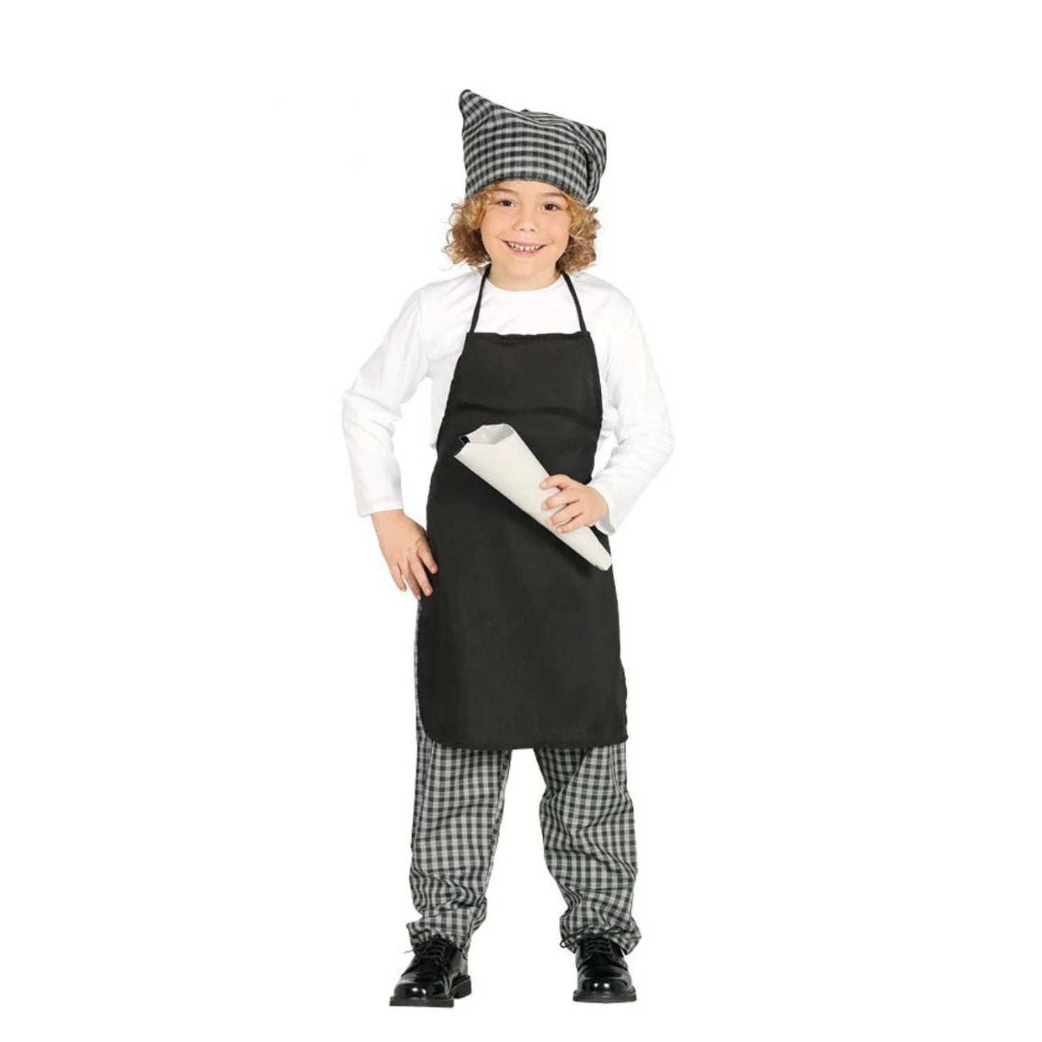Disfraz infantil de castañero con ropa tradicional ideal para eventos escolares y representaciones