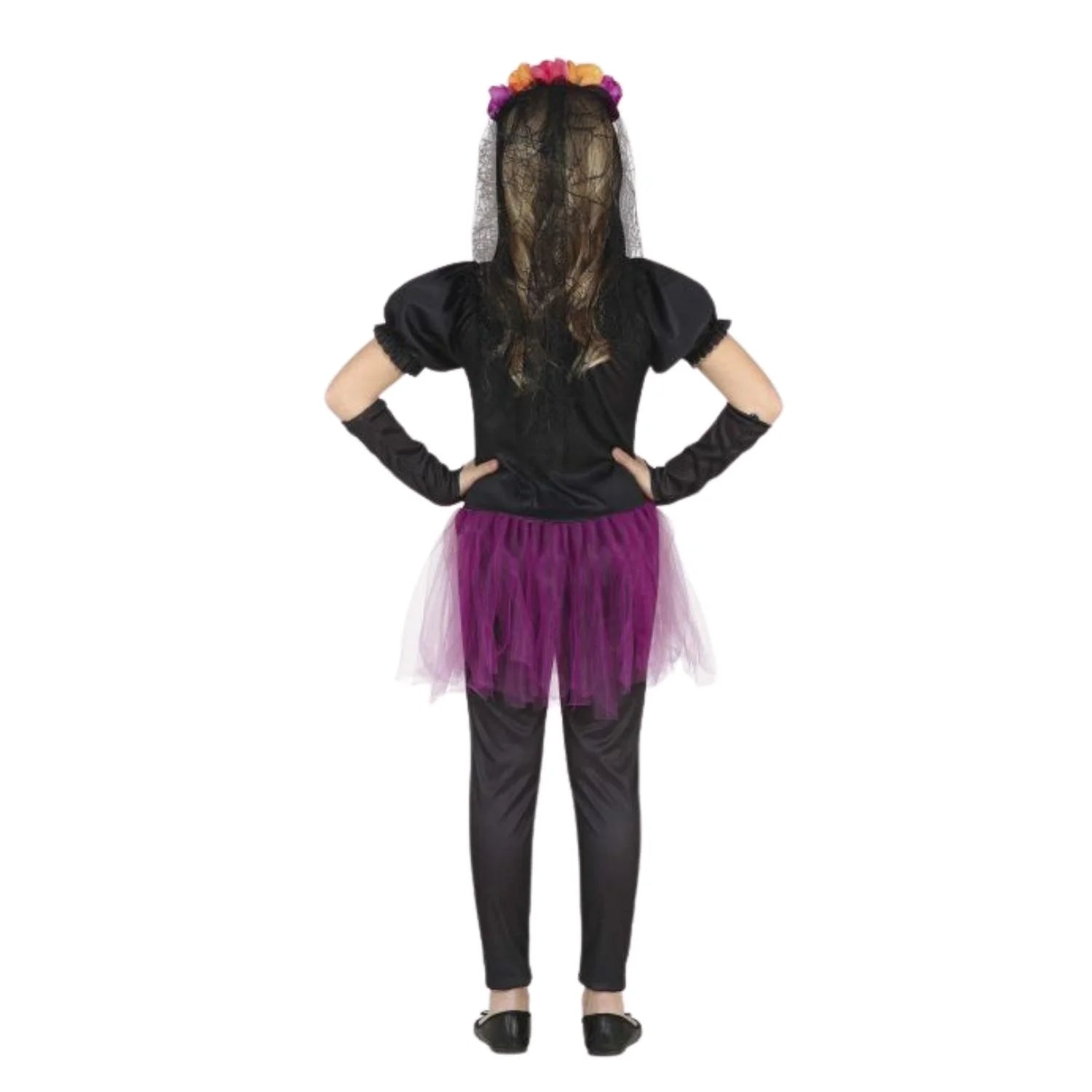 Niño con disfraz Catrina Flower Skeleton infantil Halloween