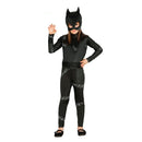 Disfraz Catwoman para niña con mono negro y máscara