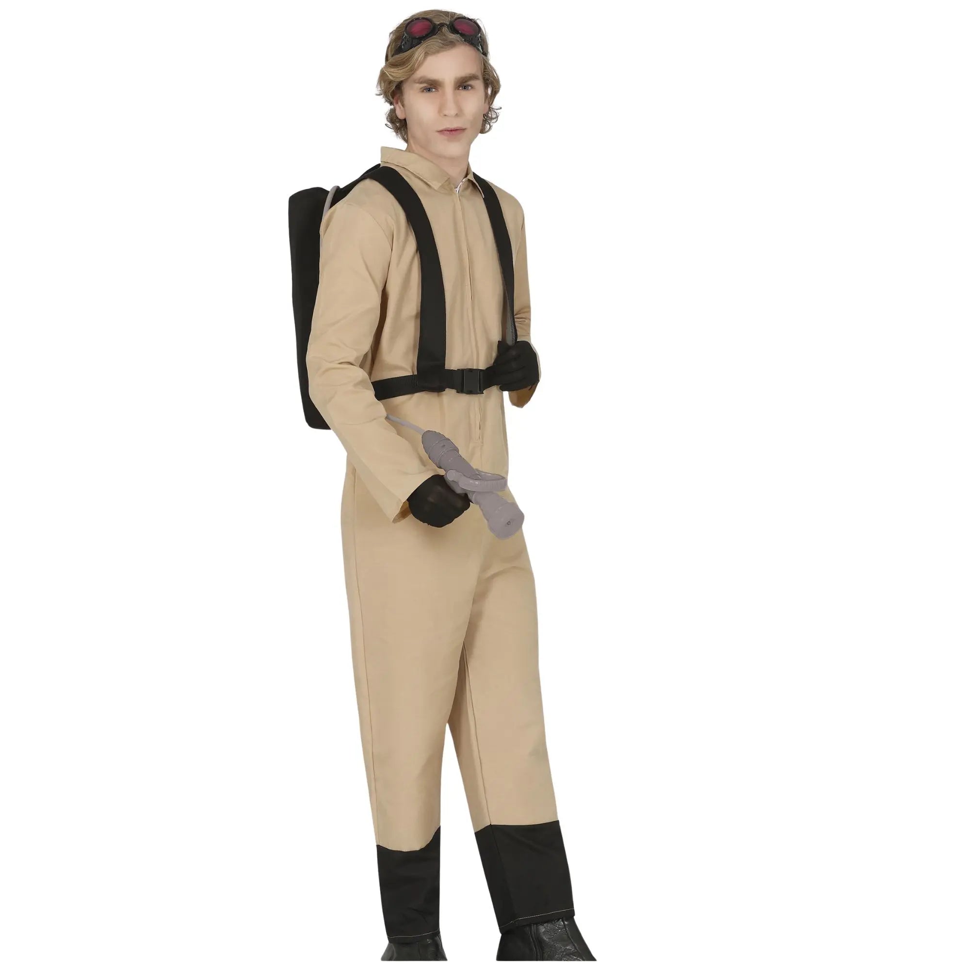 Disfraz de cazador de fantasmas para hombre con mono y mochila estilo cine y televisión divertido