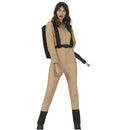 Disfraz de cazador de fantasmas para mujer con mono y mochila estilo cine ideal para Halloween y Carnaval