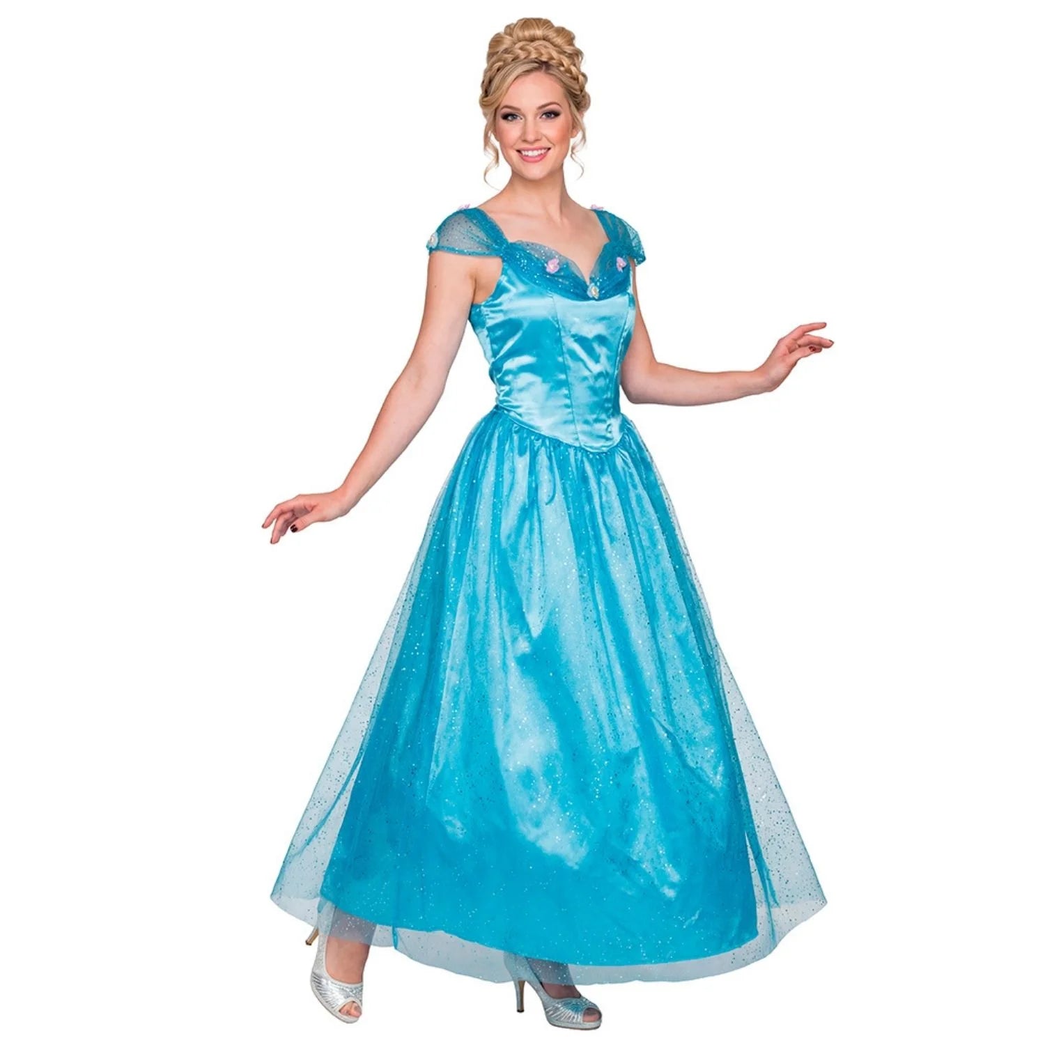 Disfraz de Cenicienta Adulta azul para Carnaval y fiestas temáticas