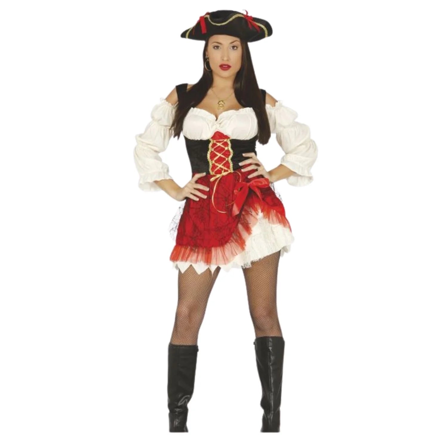 Disfraz Charlotte para mujer con sombrero y vestido