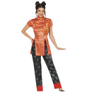 Disfraz de china para mujer con pantalón y casaca estilo asiático ideal para Carnaval y fiestas temáticas