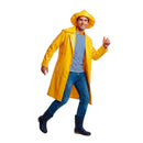 Disfraz de chubasquero marinero para adulto con chubasquero amarillo y gorro
