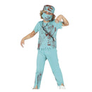 Disfraz cirujano zombie infantil con mascarilla y pantalón para Halloween