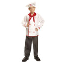Disfraz Cocinero para niño con gorro, pañuelo, camisa y pantalones