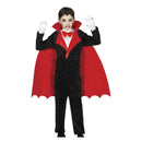 Disfraz de conde Drácula infantil con capa negra para Halloween