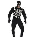 Disfraz Creepy Hero adulto con mono negro y capucha terrorífica