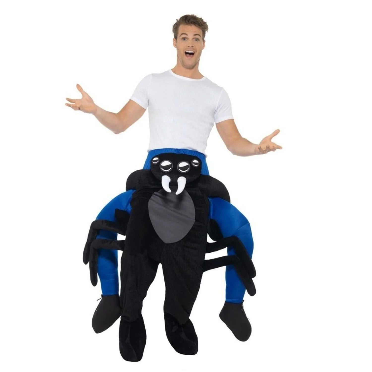Disfraz de araña piggyback adulto tipo carry-me para Halloween