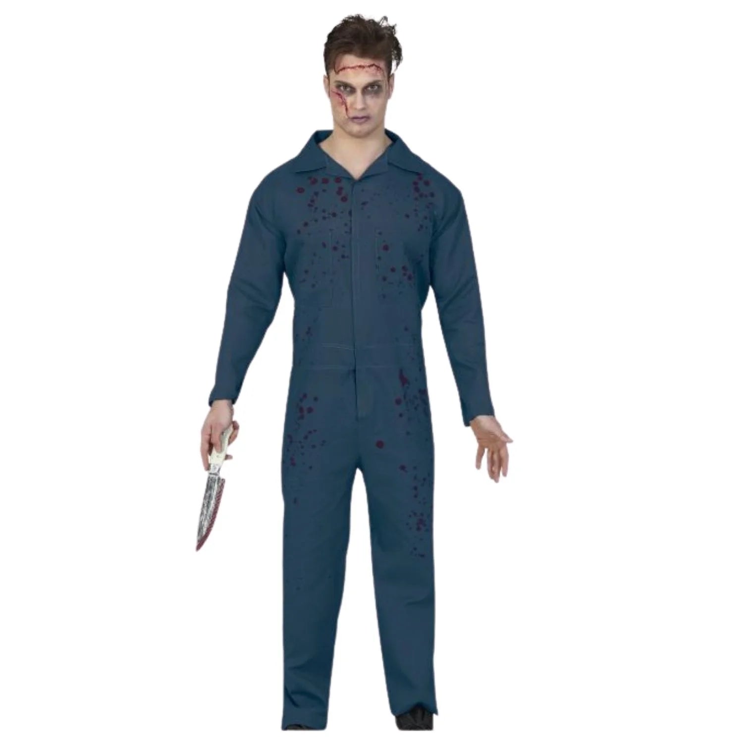 Disfraz de asesino hombre con mono para Halloween