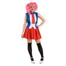 Disfraz de Colegiala Manga con falda y corbata estilo anime