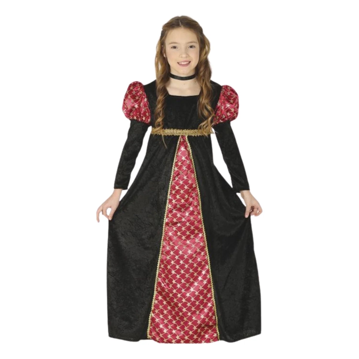Disfraz Dama Medieval Niña con vestido para Carnaval