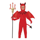 Disfraz de diablo infantil con alas y capucha para Halloween