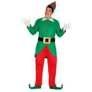 Disfraz de elfo para hombre con gorro, camisa verde, pantalón y cinturón ideal para Navidad