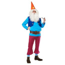 Disfraz de enanito azul para adulto con gorro camisa chaleco cinturón pantalón y calcetas