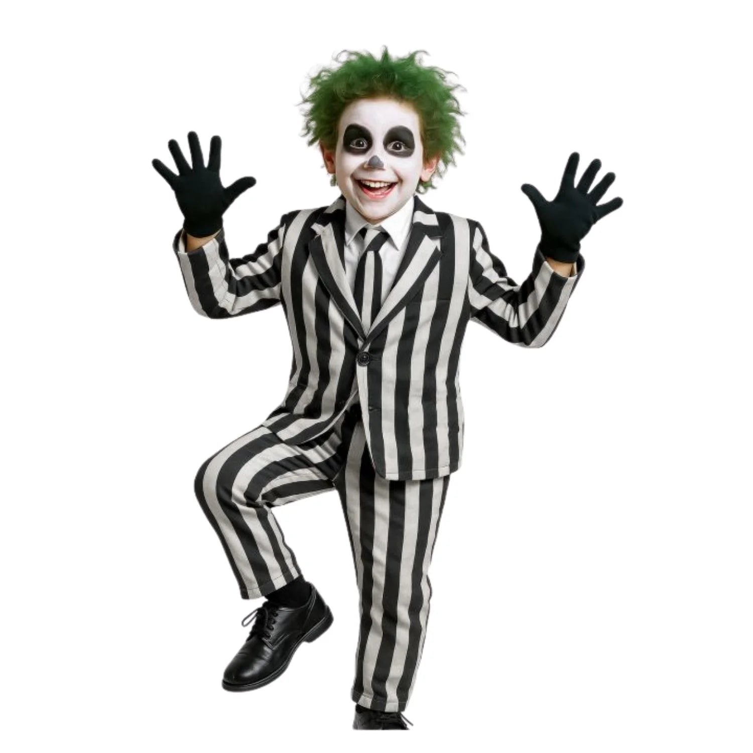 Disfraz de ghost suit infantil con chaqueta corbata y pantalón