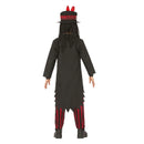 Niño con disfraz vudú hechicero completo para Halloween