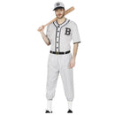 Disfraz jugador beisbol hombre con gorra y camiseta