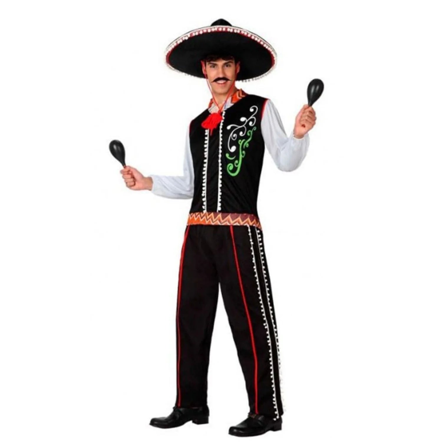 Disfraz mariachi hombre con camisa y pantalón mexicano
