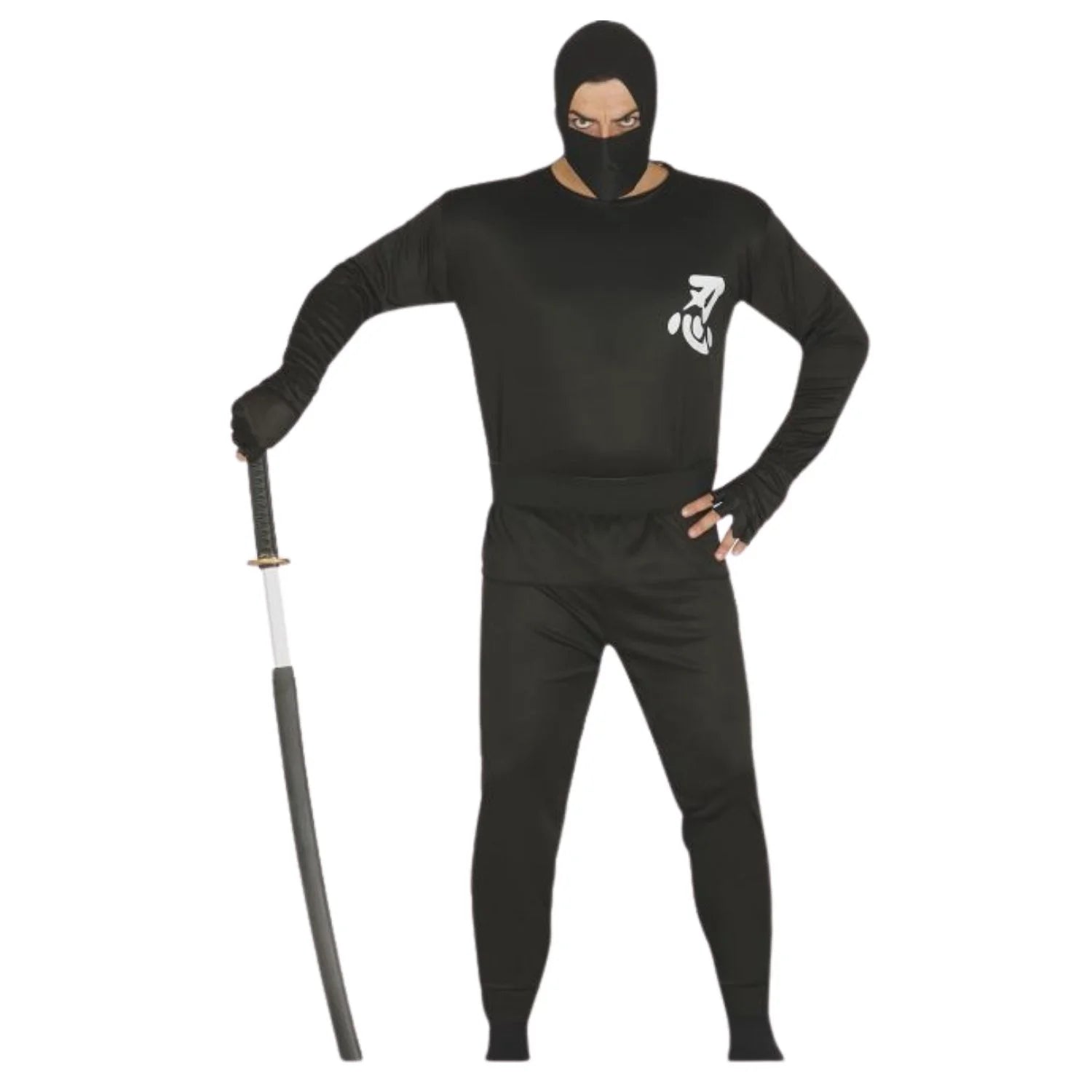 Disfraz ninja para adulto con capucha y mascarilla