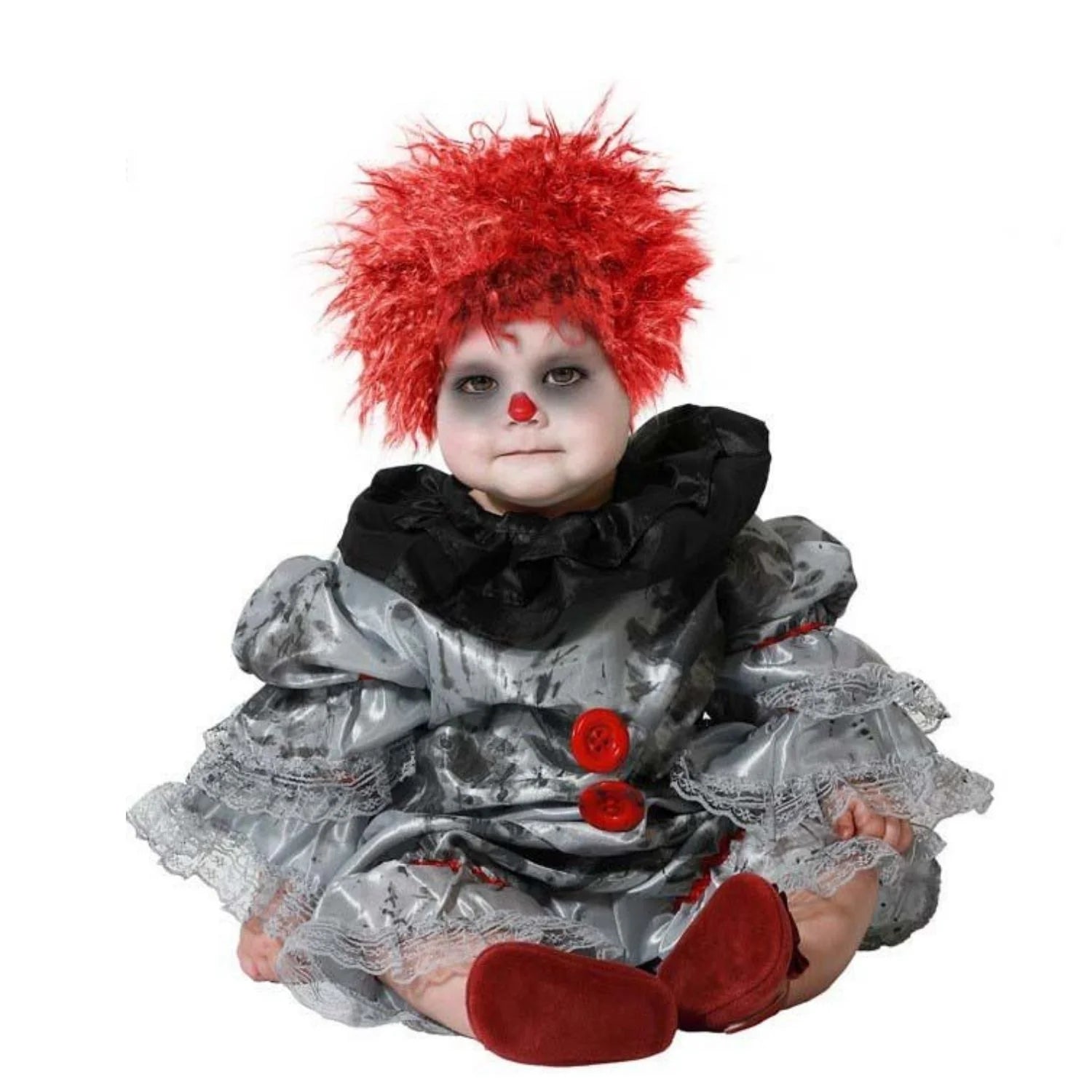Disfraz payaso bebé con mono para Carnaval