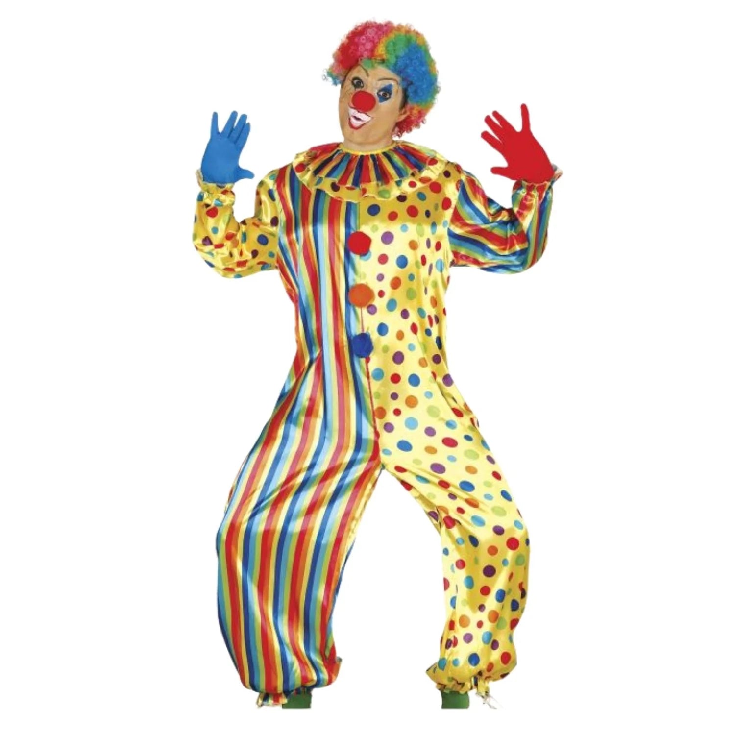 Disfraz de payaso con mono para Carnaval y Halloween