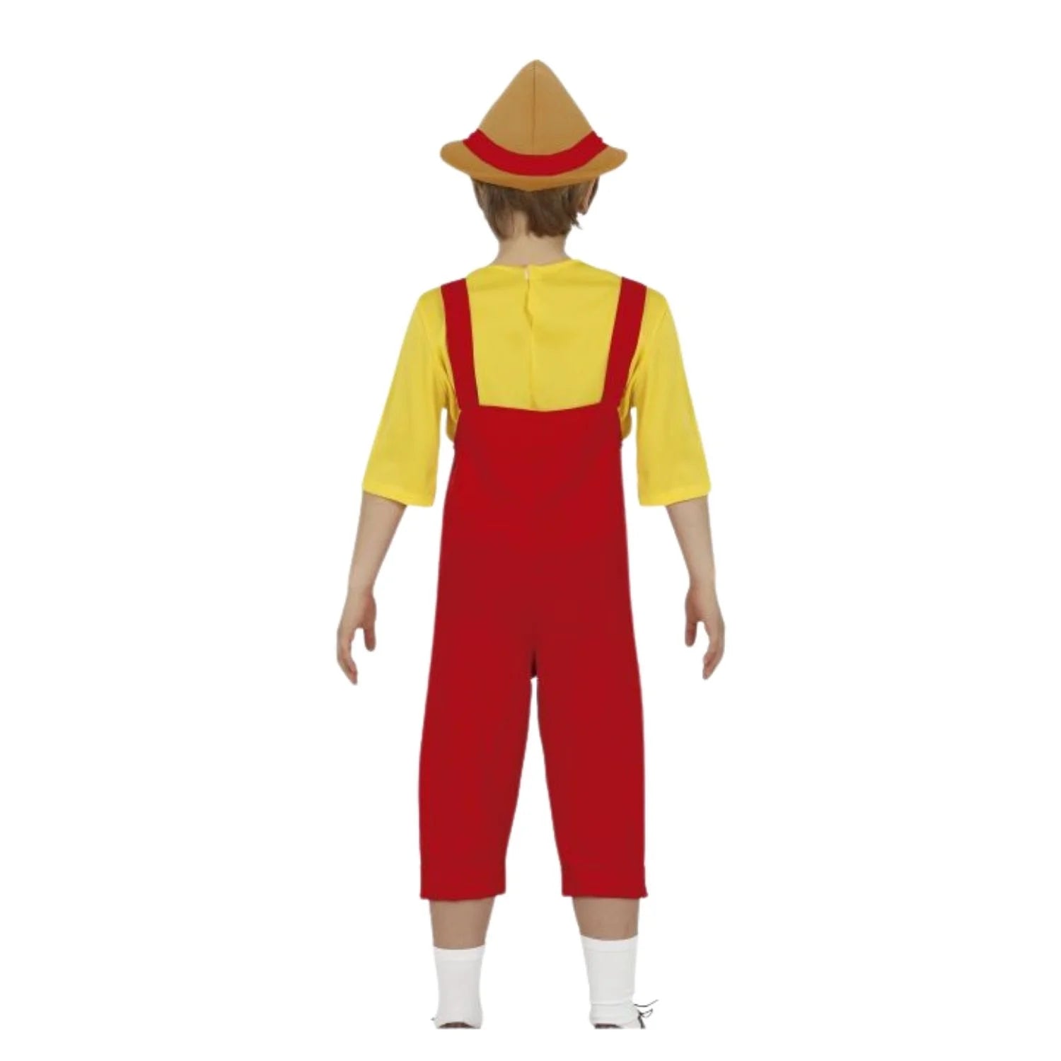 Niño con disfraz de Pinocho infantil completo para Carnaval
