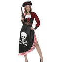 Disfraz de pirata bucanera para mujer con sombrero y vestido