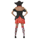 Mujer con disfraz de dama de corazones para Carnaval y Halloween