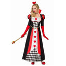 Disfraz de Reina de Corazones para mujer adulta con vestido elegante, gargantilla y guantes