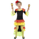 Disfraz de salsa para niña con vestido colorido ideal para Carnaval y fiestas escolares