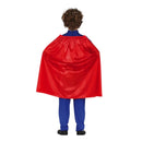 Disfraz de superhéroe infantil con capa y mono para Carnaval unisex