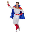 Disfraz de trapecista para hombre con capa, camiseta y pantalón estilo circo