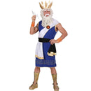 Disfraz de Zeus para hombre con túnica griega, corona y accesorios de dios olímpico