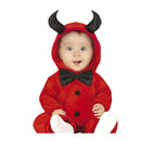 Disfraz demonio para bebé con capucha y mono para Halloween