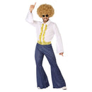 Disfraz disco hombre con camisa y pantalón retro
