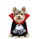 Disfraz Drácula para mascota con capa y mono vampiro
