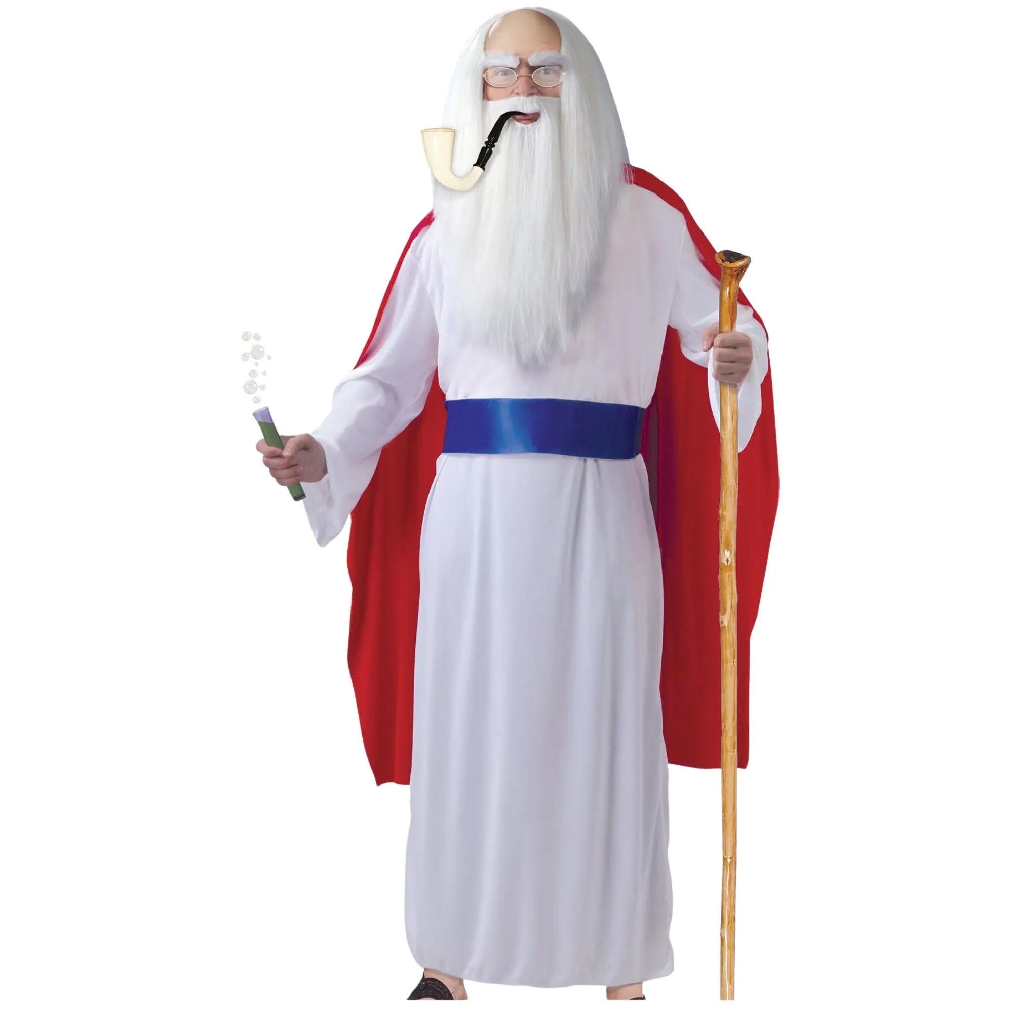 Disfraz de druida para adulto con túnica, capa y cinturón para Carnaval y fiestas temáticas