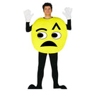 Persona con disfraz emoticono mix caras adulto para Carnaval