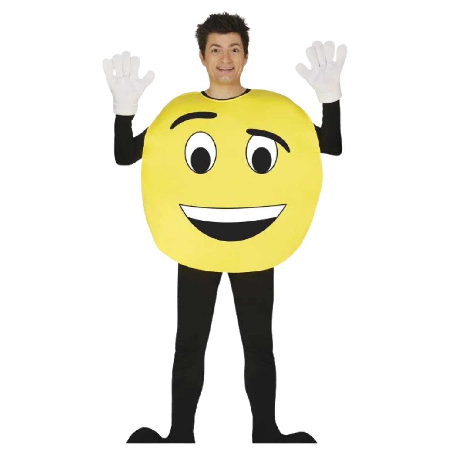 Disfraz emoticono mix caras adulto con traje divertido