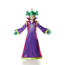 Disfraz extraterrestre morado infantil con capucha túnica y guantes para Carnaval