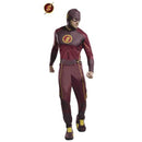 Disfraz Flash adulto con traje completo, cubrebotas y casco